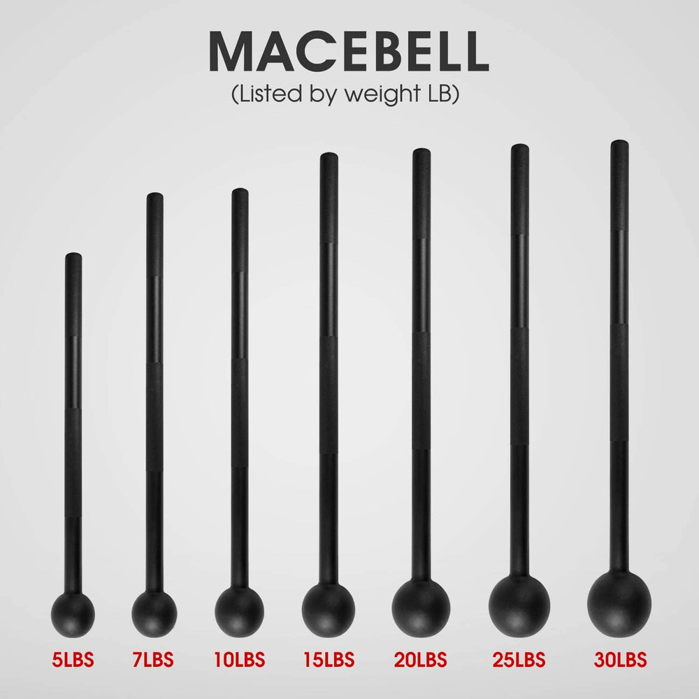 Steel Mace Bell for Strength Training, Support Full Body, Muscles, Shoulder, Grips & Forearms Workouts, Stretching 5, 7, 10, 15, 20, 25, 30 LB for Woman & Man — image 9