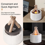 KINSCOTER Simulated Flame Aroma Diffuser Bonfire Air Humidifier Ultrasonic Cool Mist Maker Fogger LED Essential Oil Lamp Difusor — image 6