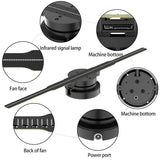 3D Hologram Fan,3D Hologram Projection Light Two Blades 42Cm User-Friendly Plug and Play Holographic Advertising Show LED Lights, Easy Wall Mount Decorations for Holiday Gift — image 6