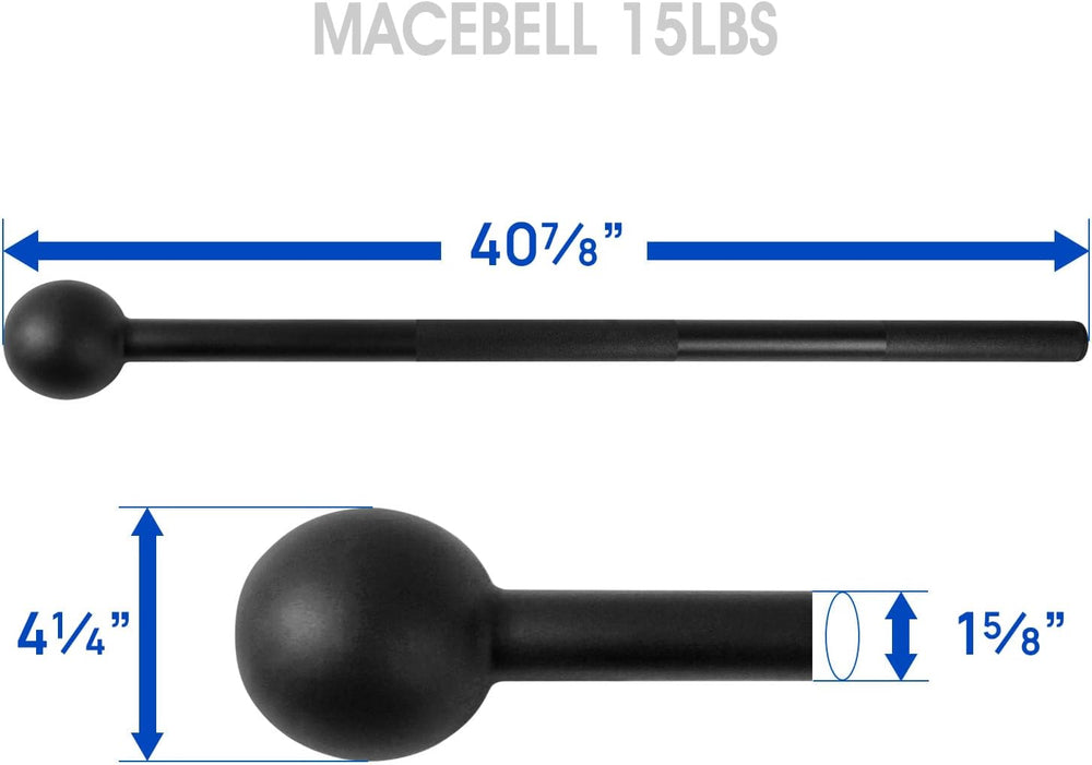 Steel Mace Bell for Strength Training, Support Full Body, Muscles, Shoulder, Grips & Forearms Workouts, Stretching 5, 7, 10, 15, 20, 25, 30 LB for Woman & Man — image 2