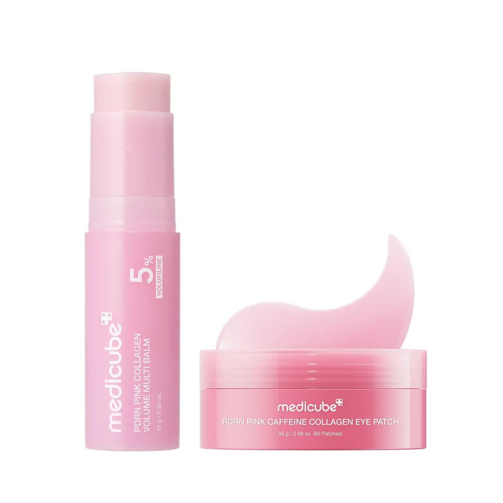 [Medicube] PDRN Pink Collagen Volume Multi Balm | All in One Volufiline, PDRN, NAD Stick for Youthful-Looking, Helping Look of Fine Lines, Firming Care, Anti-Aging Care | for Under-Eyes, Neck, Forehead, Smile Lines, Lip Care | Korean Skincare — image 3