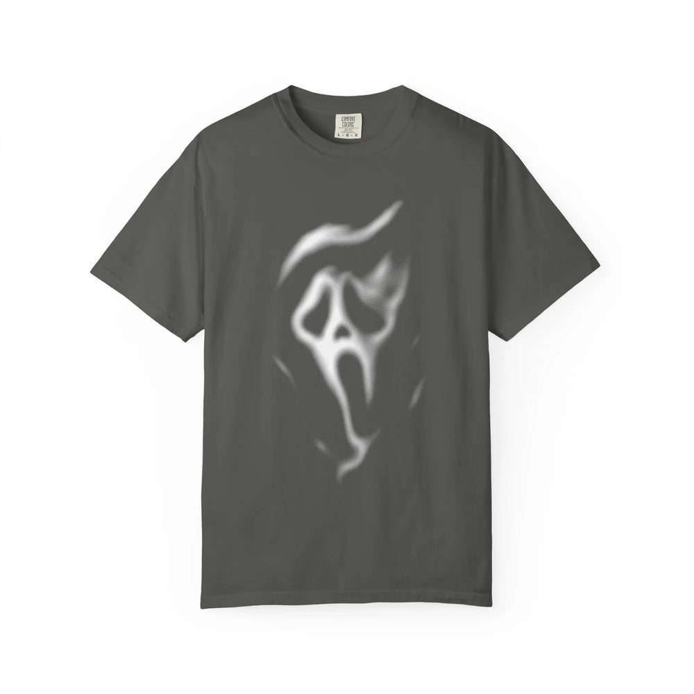 Ghostface Smoke Face T-Shirt , Comfort Colors Tee, Horror Mask Graphic, Spooky Halloween Tee — image 5