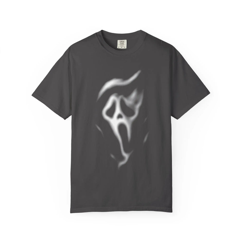 Ghostface Smoke Face T-Shirt , Comfort Colors Tee, Horror Mask Graphic, Spooky Halloween Tee — image 8