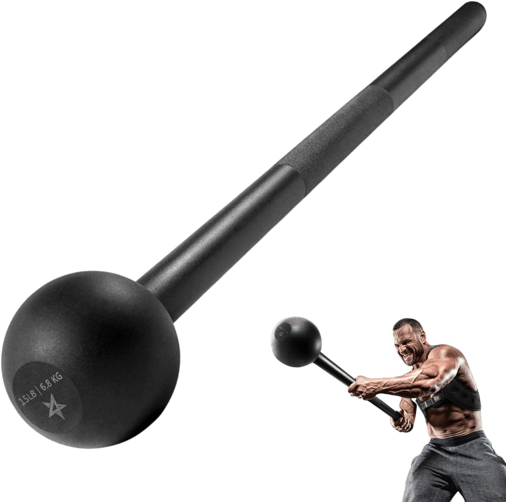 Steel Mace Bell for Strength Training, Support Full Body, Muscles, Shoulder, Grips & Forearms Workouts, Stretching 5, 7, 10, 15, 20, 25, 30 LB for Woman & Man — image 1