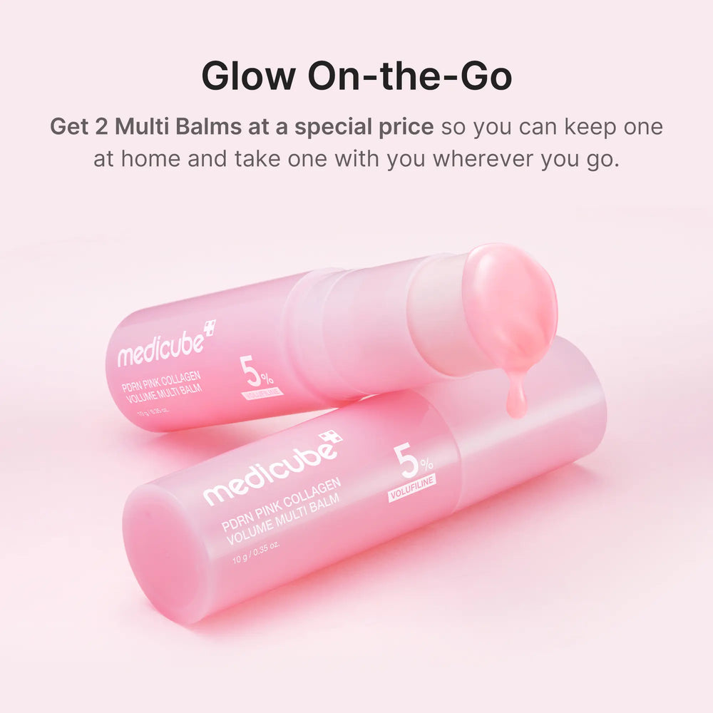 [Medicube] PDRN Pink Collagen Volume Multi Balm | All in One Volufiline, PDRN, NAD Stick for Youthful-Looking, Helping Look of Fine Lines, Firming Care, Anti-Aging Care | for Under-Eyes, Neck, Forehead, Smile Lines, Lip Care | Korean Skincare — image 9