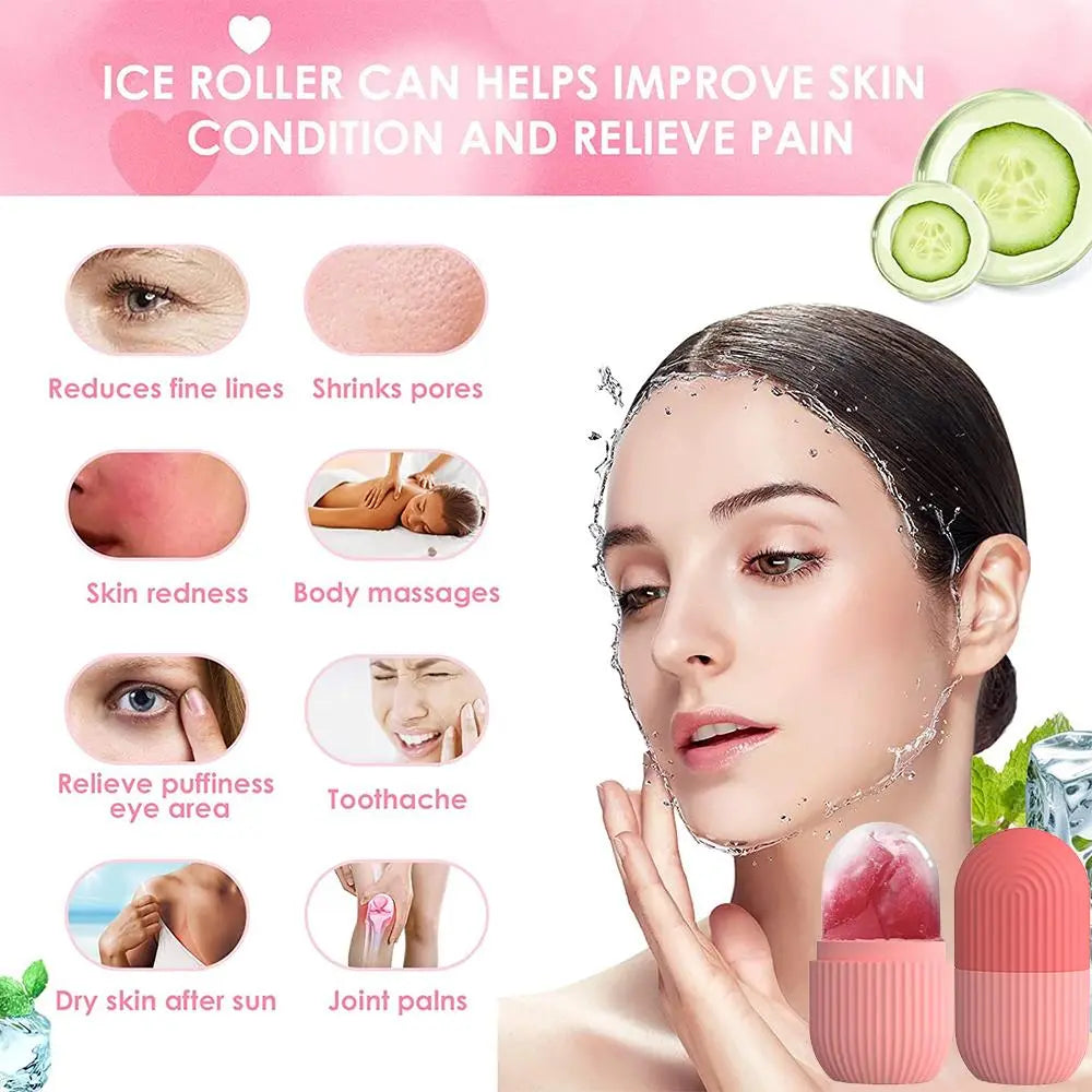 Ice Face Roller, DIY Face Massage Roller, Soothing Facial Ice Roller for Face, Eyes & Joints, Ice Compress Skin Care Tool for Women & Men, Facial Care Tools, Beauty Tools, Home Beauty Tool, Lightweight — image 4