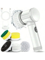 Electric Spin Scrubber Cordless Spin Scrubber with 5 Replaceable Brush Heads Electric Cleaning Brush Cleaning Tools — image 7