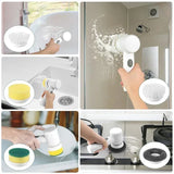 Electric Spin Scrubber Cordless Spin Scrubber with 5 Replaceable Brush Heads Electric Cleaning Brush Cleaning Tools — image 4