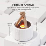 KINSCOTER Simulated Flame Aroma Diffuser Bonfire Air Humidifier Ultrasonic Cool Mist Maker Fogger LED Essential Oil Lamp Difusor — image 5