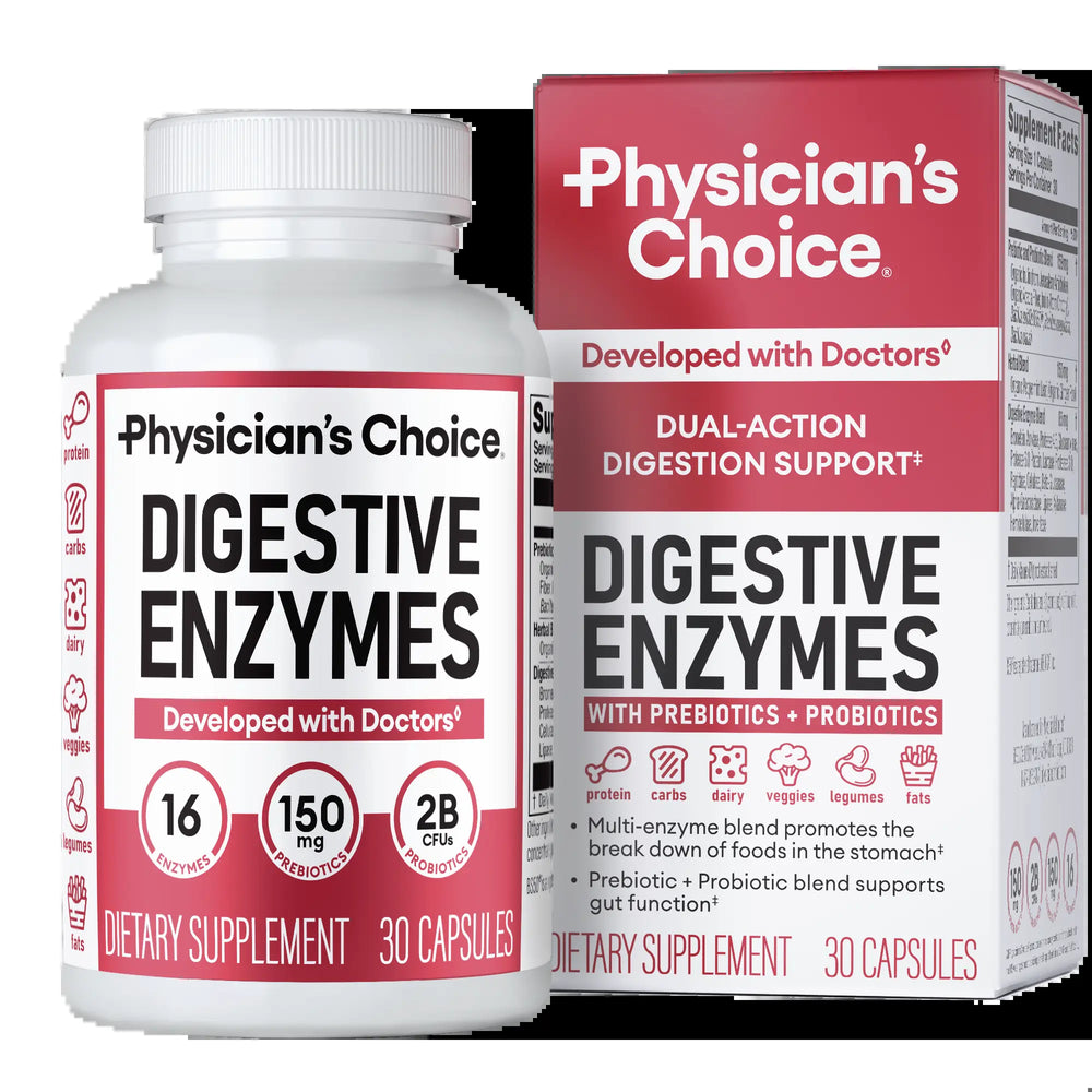Physician'S Choice Digestive Enzymes - Bloating & Mealtime Discomfort Support with Probiotics + Prebiotics for Digestion & Gut Health — image 1