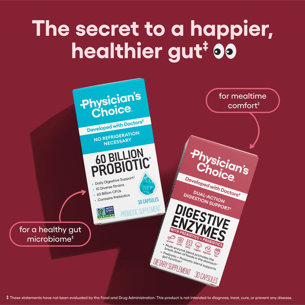 Physician'S Choice Digestive Enzymes - Bloating & Mealtime Discomfort Support with Probiotics + Prebiotics for Digestion & Gut Health — image 6