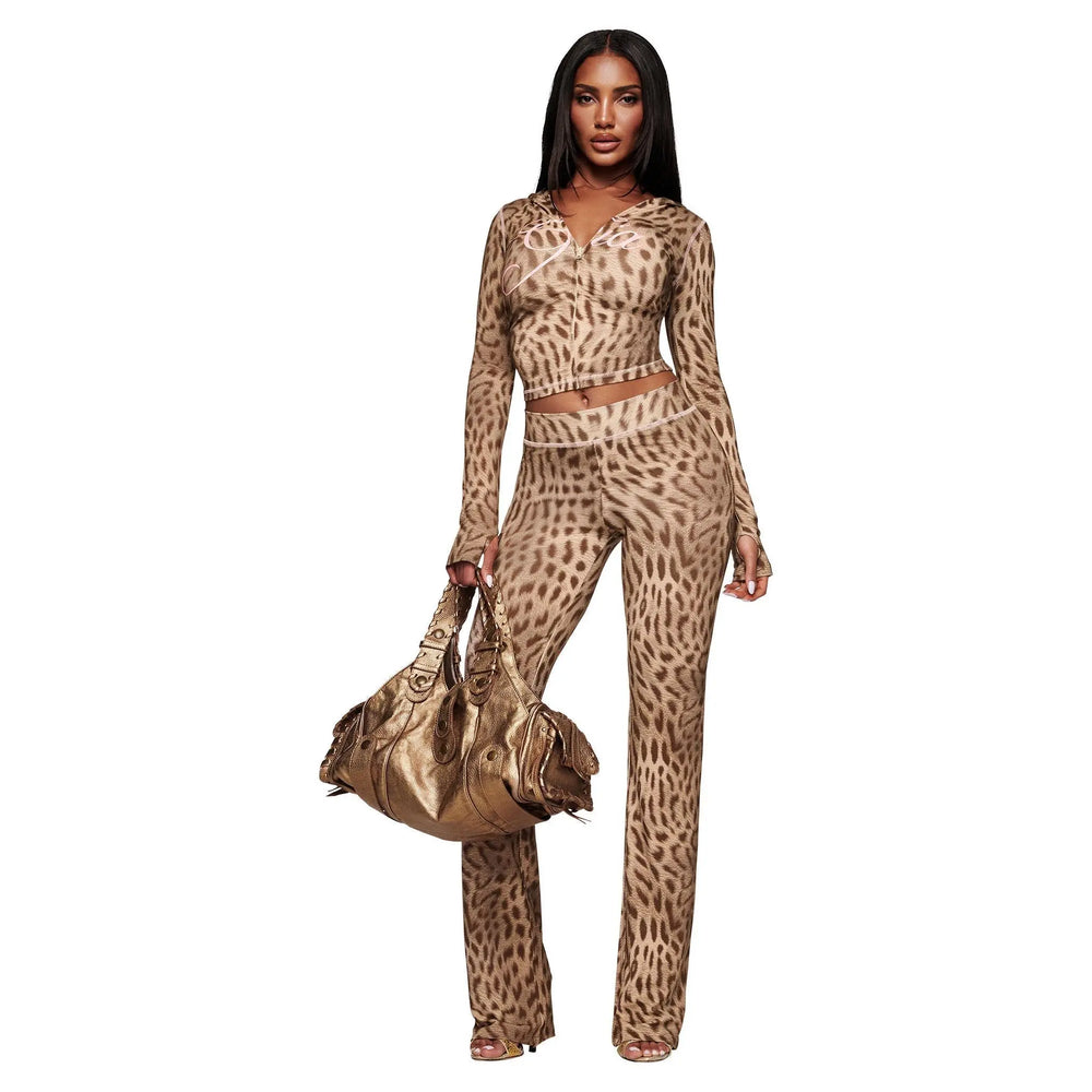 BLARE TRACKPANT - BLAZE CHEETAH — image 1