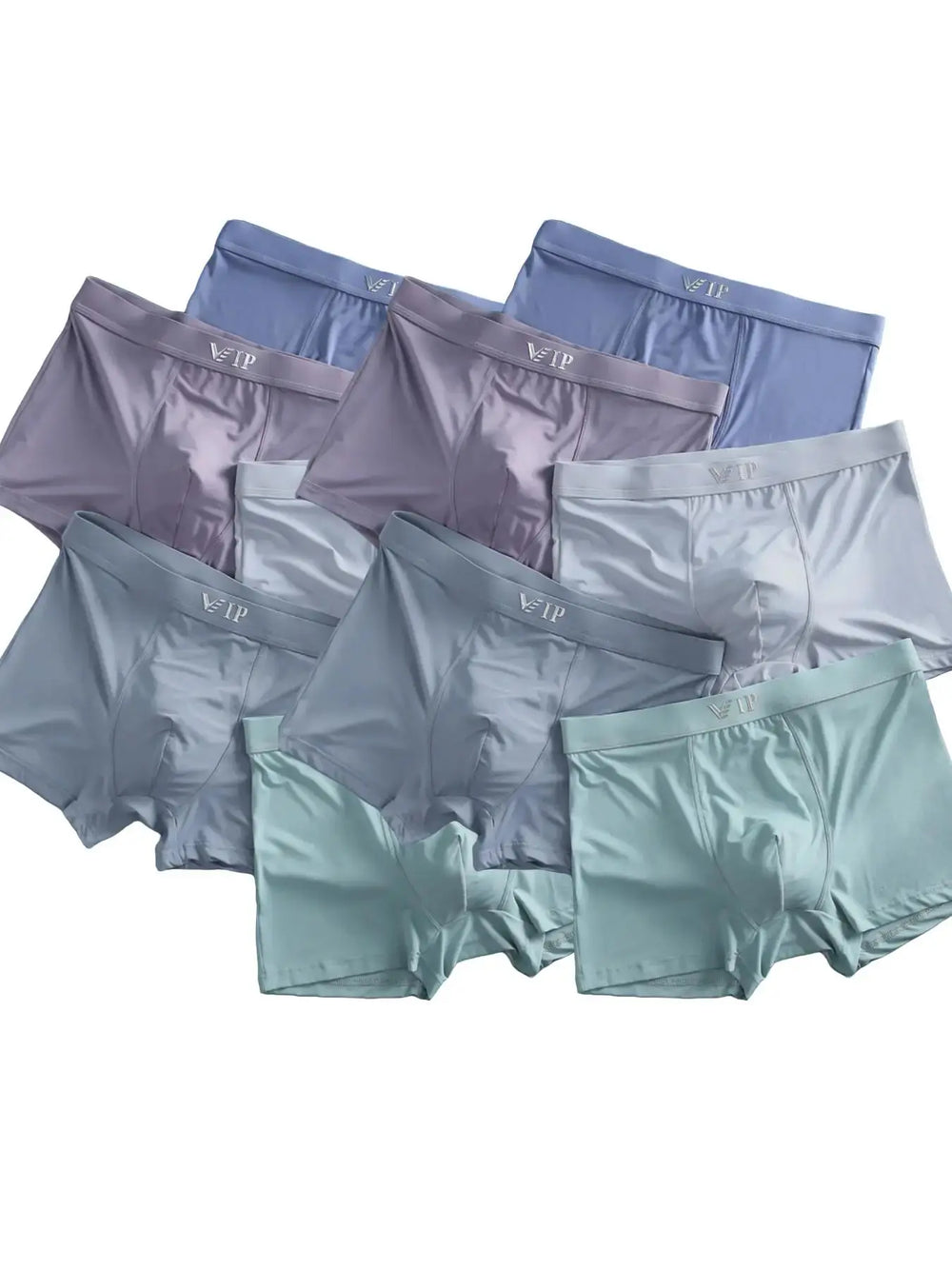 Men'S "VIP" Letter Solid Breathable Boxer Briefs, Regular Fit Casual Stylish Panties, Fashion Comfortable Underwear Set, Summer Outfits 2024 — image 5