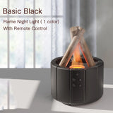 KINSCOTER Simulated Flame Aroma Diffuser Bonfire Air Humidifier Ultrasonic Cool Mist Maker Fogger LED Essential Oil Lamp Difusor — image 1
