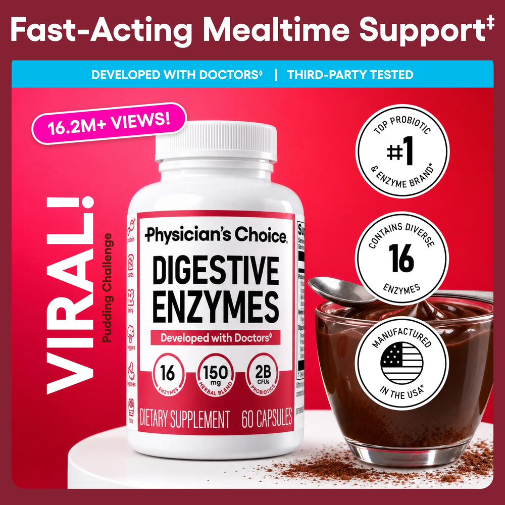 Physician'S Choice Digestive Enzymes - Bloating & Mealtime Discomfort Support with Probiotics + Prebiotics for Digestion & Gut Health — image 2